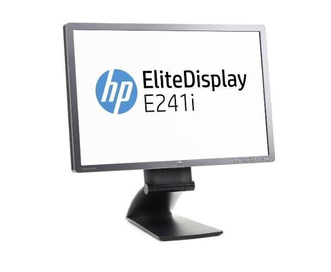 HP ELITE DISPLAY E241I Monitor( Power and display cable included)