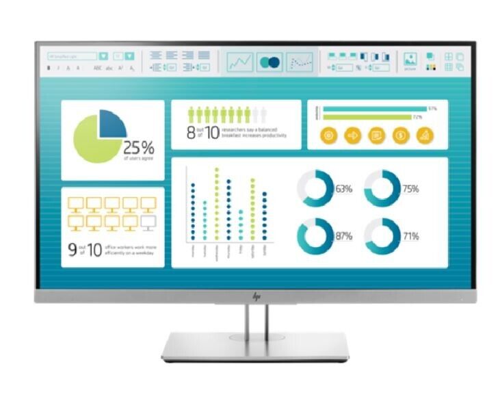 HP E273 Monitor (compatible display cable and power cable included)